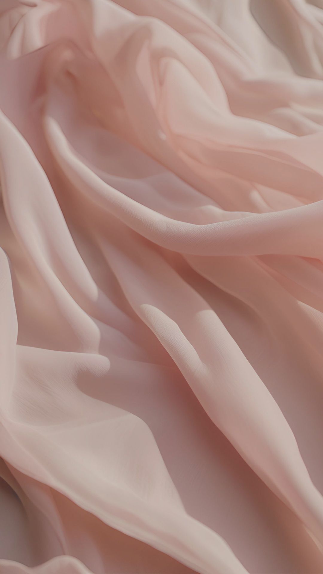 Soft pink chiffon fabric